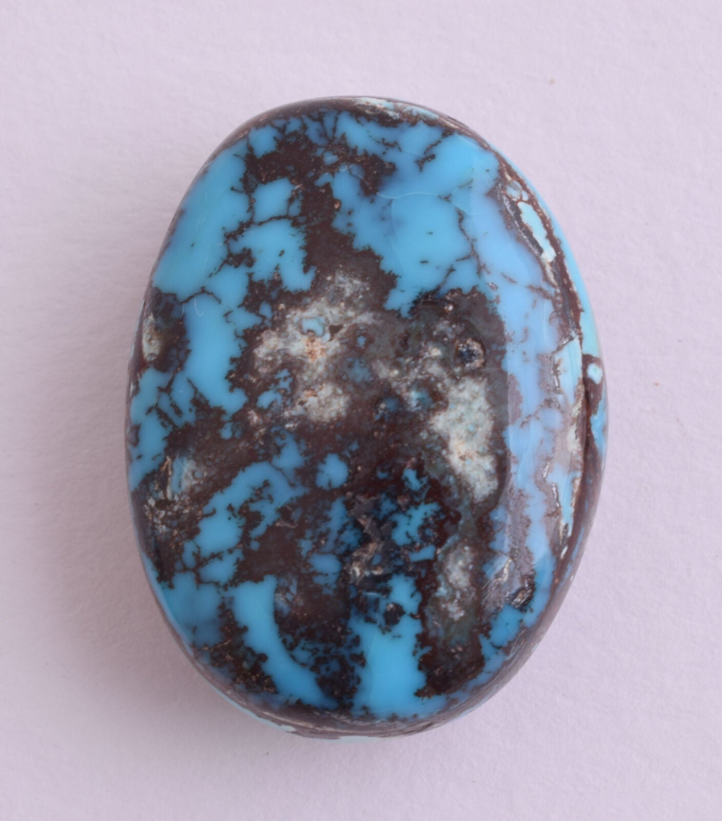 3 Egyptian Turquoise Cabochon/ Spiderweb Cab Cabochon stone 75 Carats/ 24mmX16mm