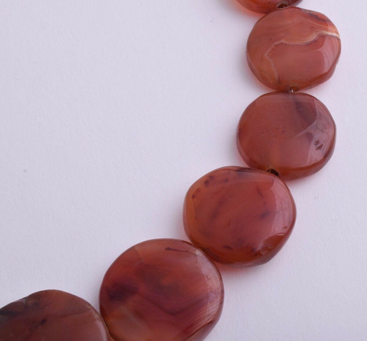 Vintage Old Carnelian Agate beads Necklace-trade beads strand-middle eastern