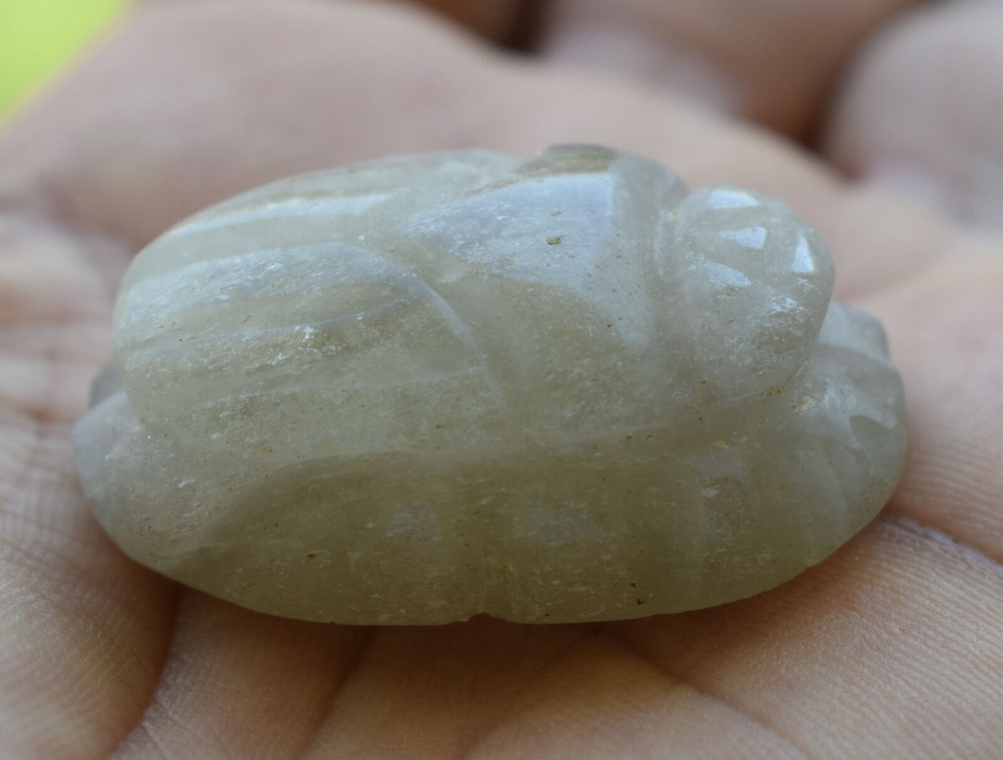 Libyan Desert Glass, Egyptian Scarab, Scarab Beetle, asteroids Impact, 124 Carat