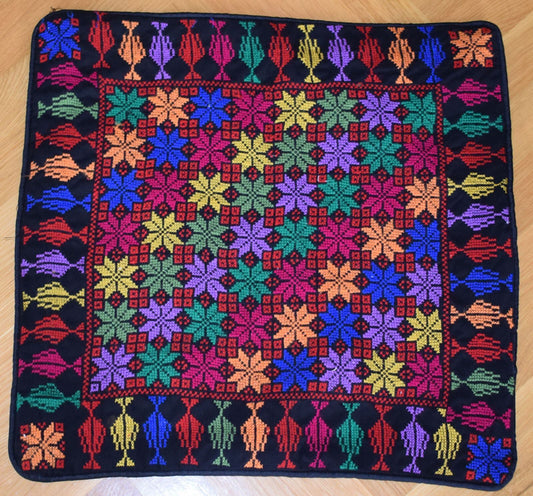 10-Hand Stitched embroidered Palestinian Bedouin Cushion Pillow Cover-wholesale