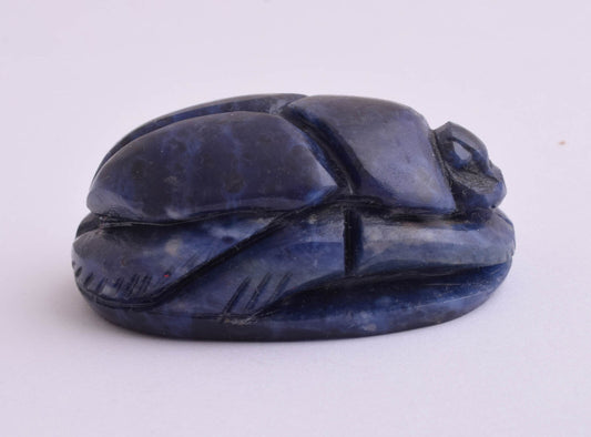 Egyptian Scarab-Hand Carved Egyptian Lapis Lazuli Scarab- 2.1" / 70 gram