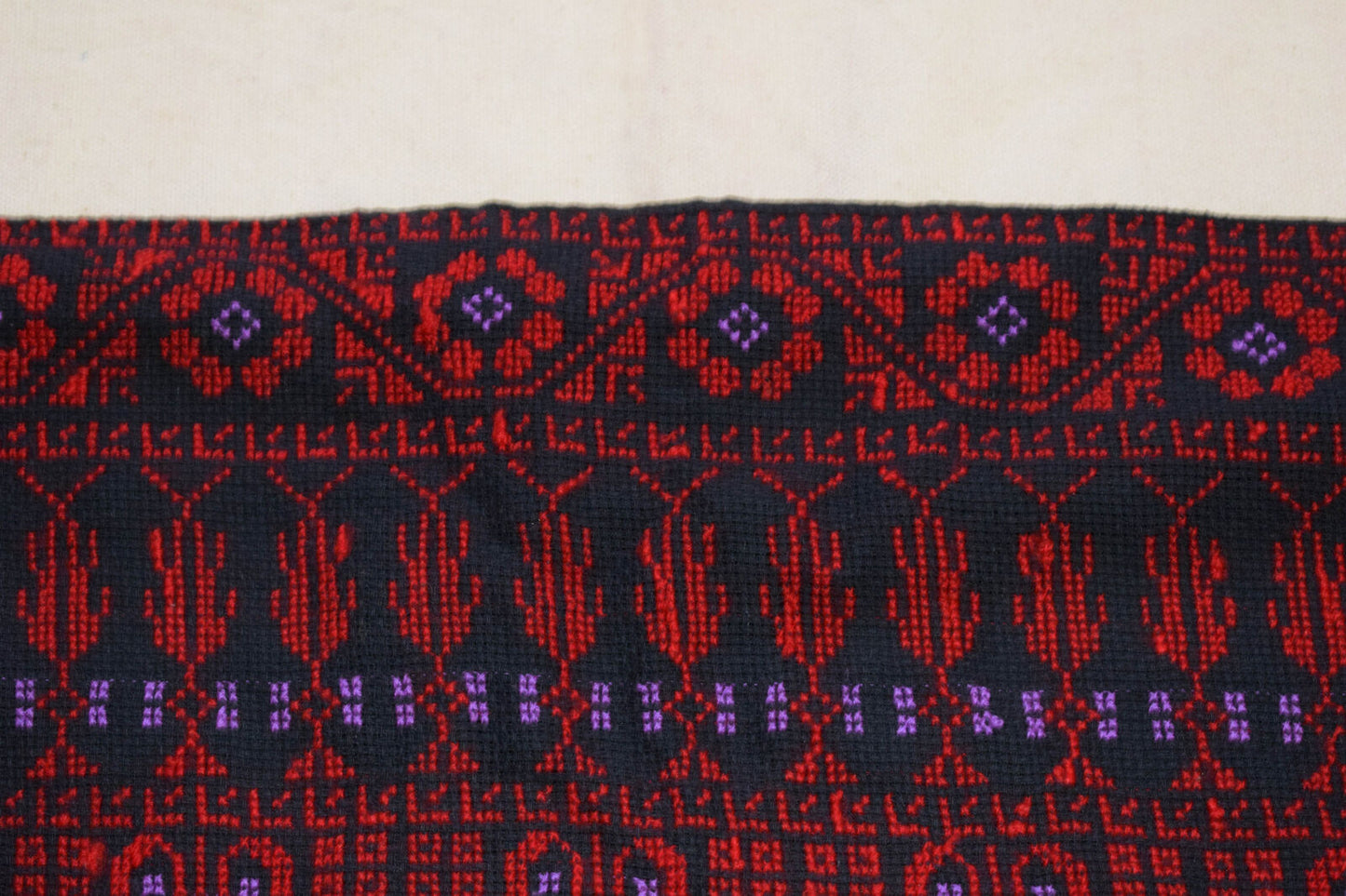 Hand Stitched embroidered Egyptian / Palestinian Bedouin Wrap Shawl Scarf