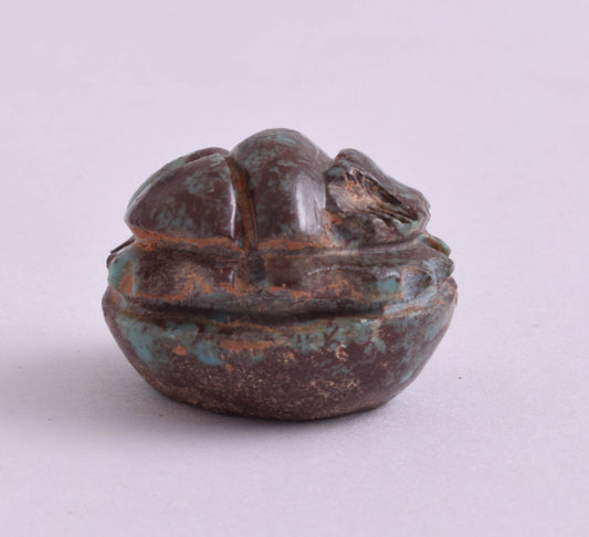 Egyptian Scarab-Hand Carved Egyptian Turquoise Scarab Beetle