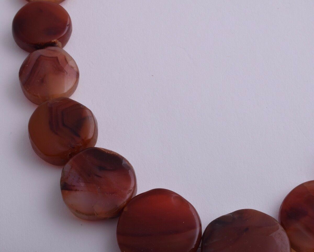 Vintage Old Carnelian Agate beads Necklace-trade beads strand-middle eastern