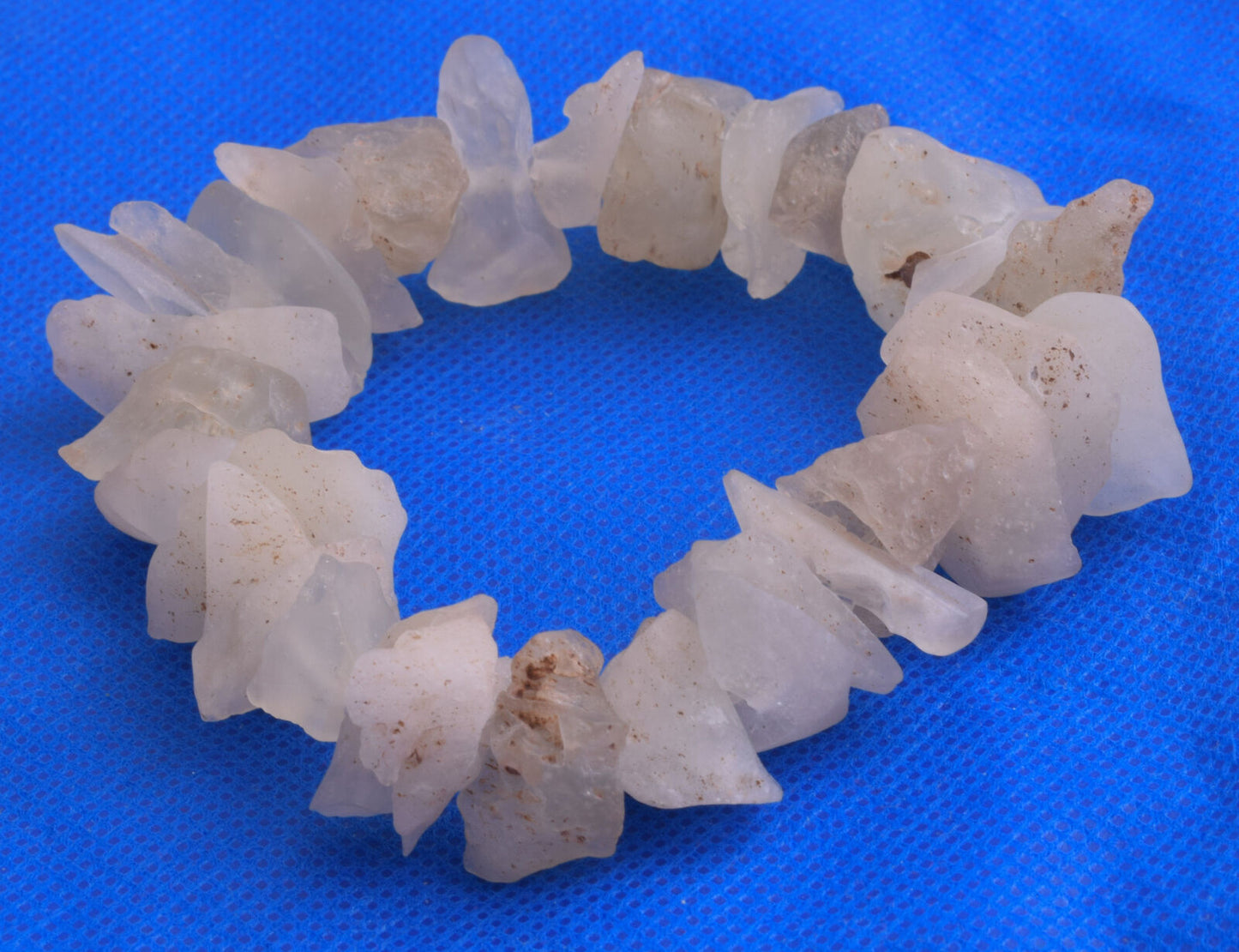 Libyan Desert glass Bracelet, desert glass from an asteroid impact, 59 grams