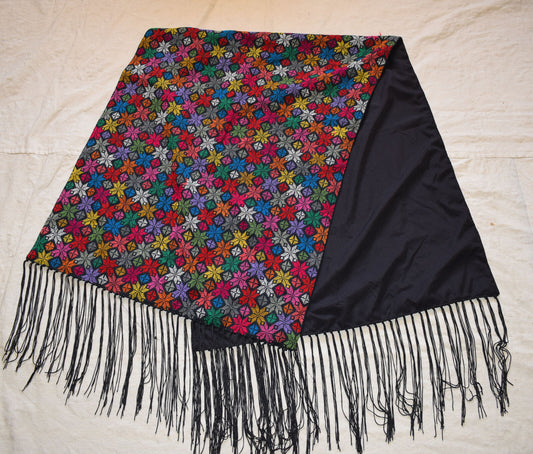 Hand Stitched embroidered Egyptian Tablecloth  / Palestinian Bedouin Shawl Scarf
