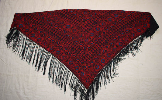 Hand Stitched embroidered Egyptian / Palestinian Bedouin Wrap Shawl Scarf